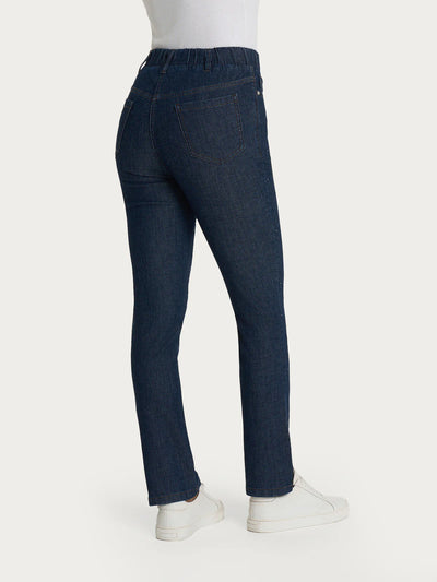 Ragno Jeans dritto con tasche e strass in Light denim DP24PP S60