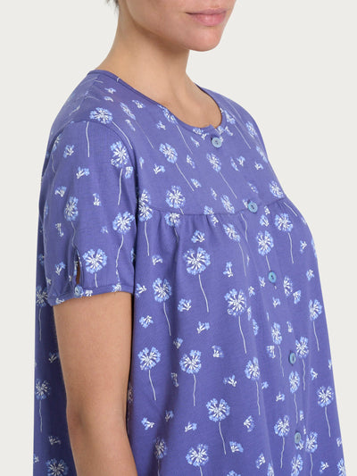 Ragno Camicia da notte Maniche Corte Aperta in jersey di cotone DP32NM S30