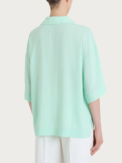 Ragno Blusa con colletto polo in EcoSeta DP33S8 2504S34