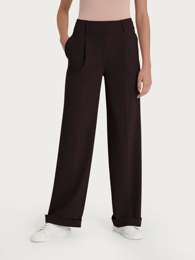 Ragno Pantalone ampio con tasche e pinces in Compact Light DP40PE 2504S80