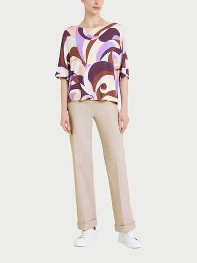 Ragno Maglietta da donna con manica 3/4 in Viscosa Summer DP86TB 2504S34