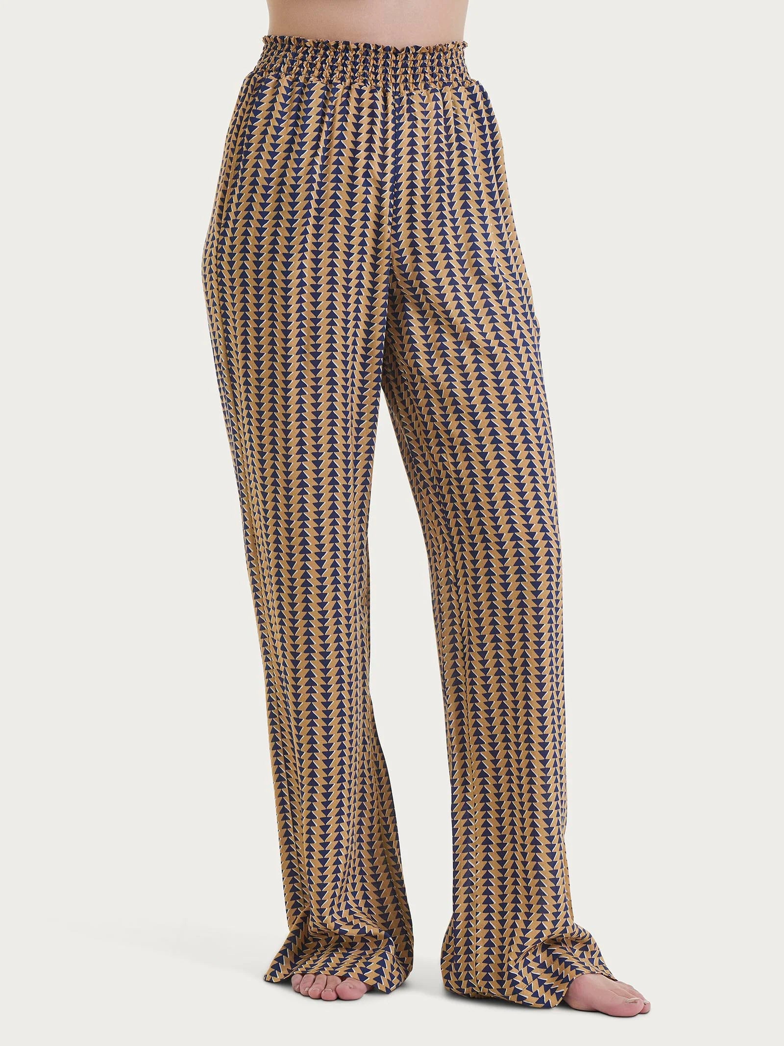 Ragno Pantalone Donna Lungo Fantasia in Viscosa Leggera DQ02PE 2505S44