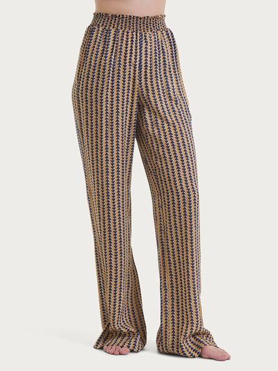 Ragno Pantalone Donna Lungo Fantasia in Viscosa Leggera DQ02PE 2505S44