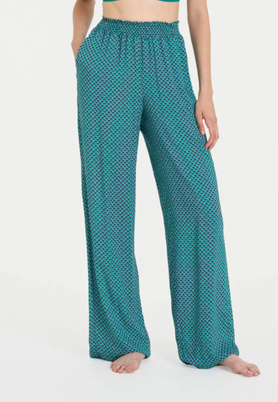 Ragno Pantalone Donna Lungo Fantasia in Viscosa Leggera DQ02PE 2505S44