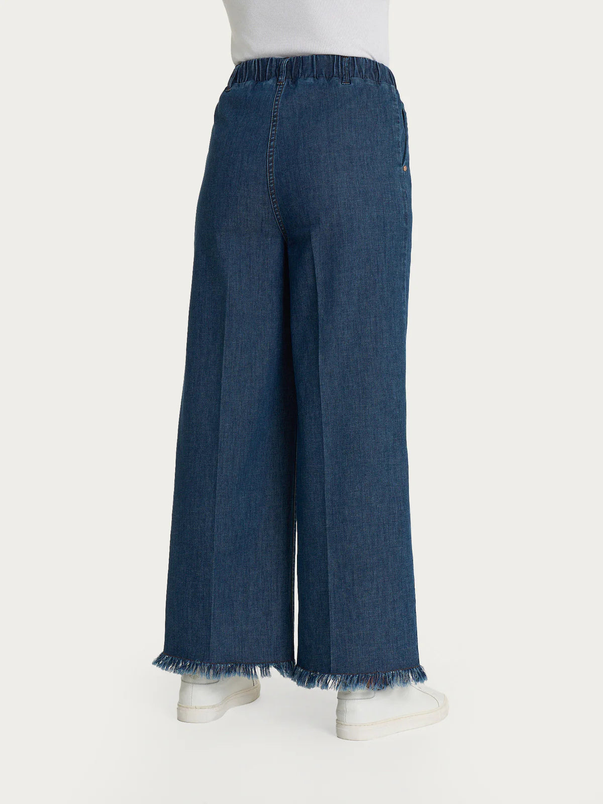 Ragno Jeans sfrangiato ampio alla caviglia in Light denim DQ11P4