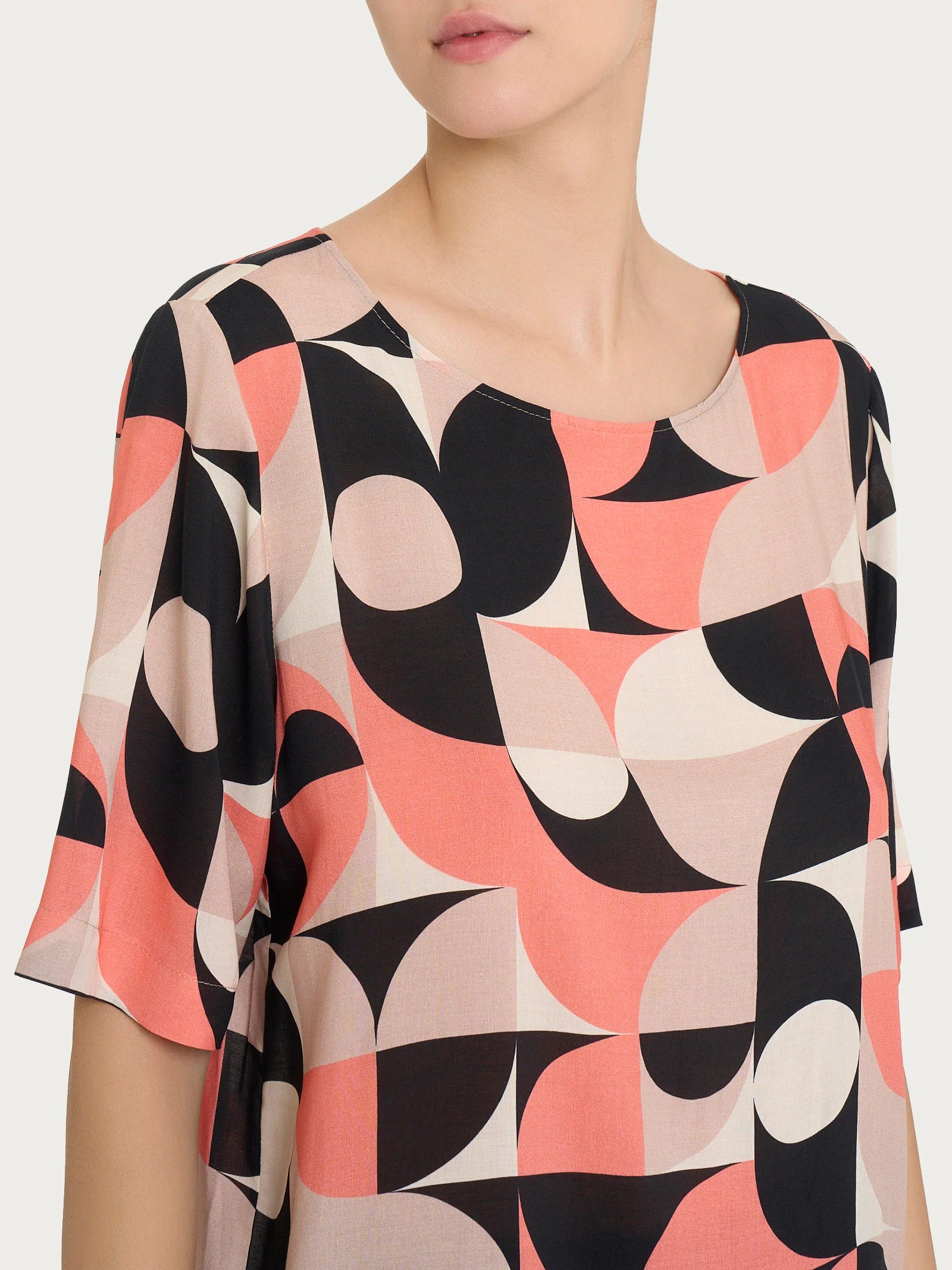 Ragno Blusa girocollo in Ecoseta DQ27S7 2504S26