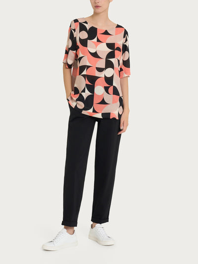 Ragno Blusa girocollo in Ecoseta DQ27S7 2504S26