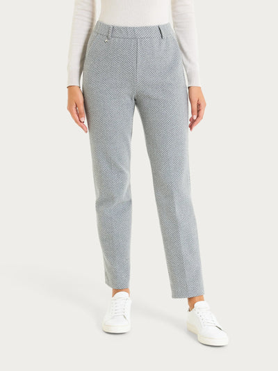 Ragno Pantalone in fantasia dritto con tasche in Eco Jacquard DR38PP 2510S66