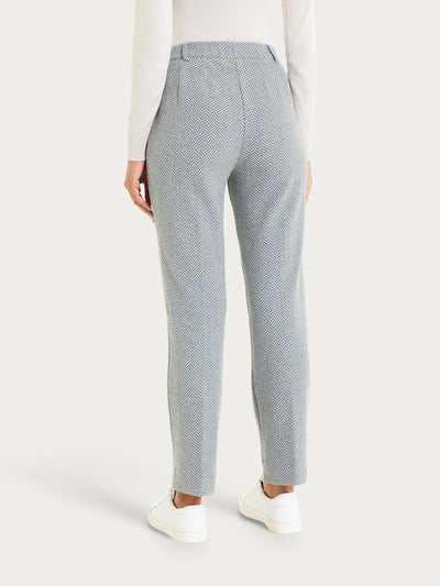 Ragno Pantalone in fantasia dritto con tasche in Eco Jacquard DR38PP 2510S66