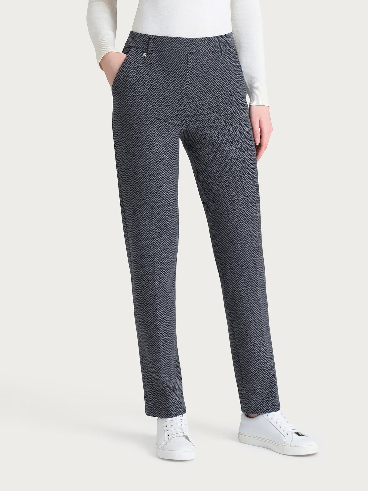 Ragno Pantalone in fantasia dritto con tasche in Eco Jacquard DR38PP 2510S66