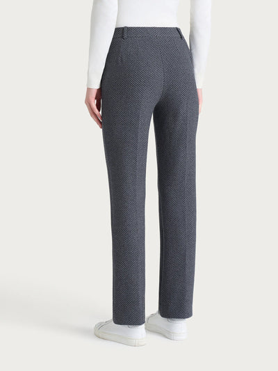 Ragno Pantalone in fantasia dritto con tasche in Eco Jacquard DR38PP 2510S66