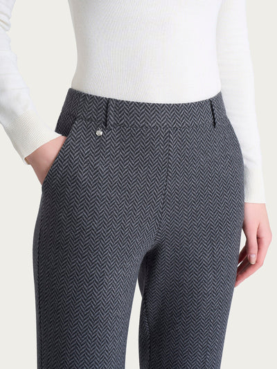 Ragno Pantalone in fantasia dritto con tasche in Eco Jacquard DR38PP 2510S66