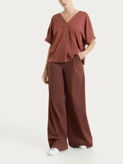 Ragno Blusa con manica kimono in Voile Stretch DS26SM S26