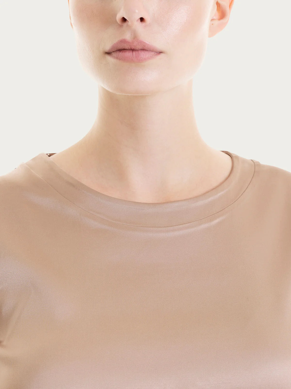 Ragno Maglietta con manica corta in Stretch Satin DS51S7 S30