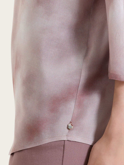 Ragno Blusa con manica 3/4 e fantasia in EcoSeta DS84SX S34