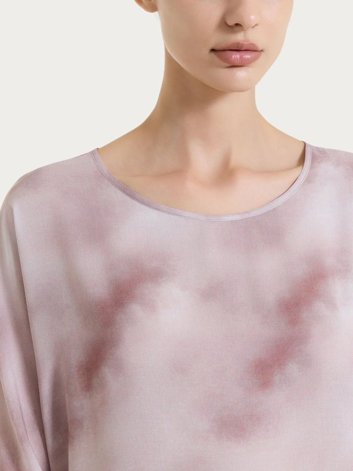 Ragno Blusa con manica 3/4 e fantasia in EcoSeta DS84SX S34