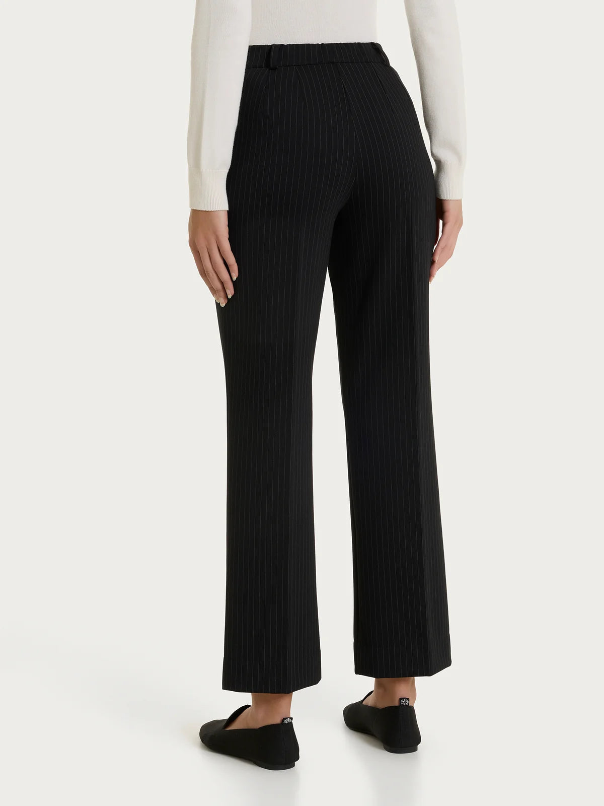 Ragno Pantalone gessato flare con tasche in Jacquard - DT59PK