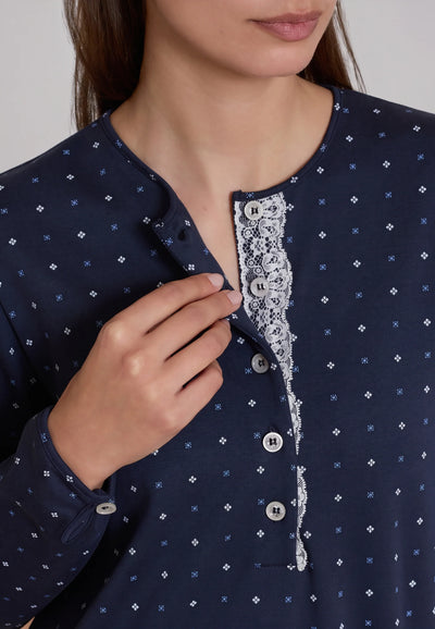Ragno Pigiama Invernale da Donna in Caldo Cotone DT77N1