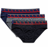 Dandy Set 3 Slip Uomo Con Elastico Esterno Fantasia
