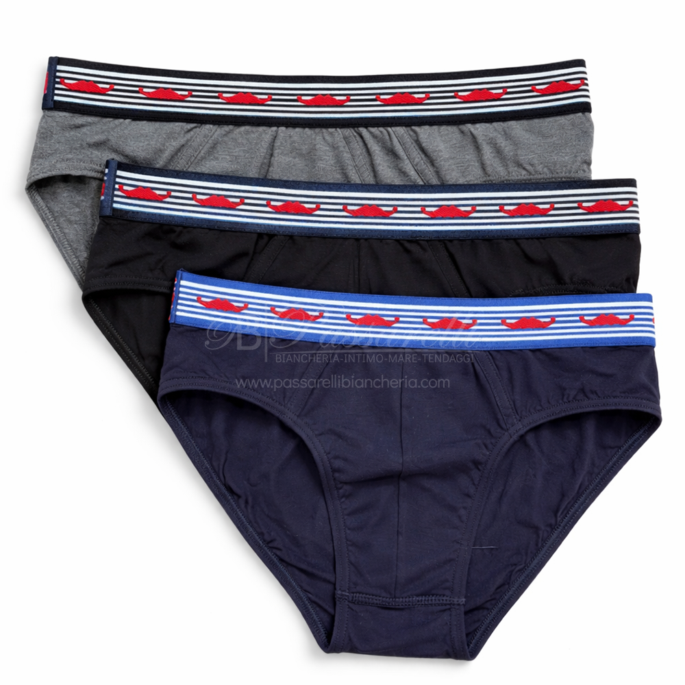 Dandy Set 3 Slip Uomo Con Elastico Esterno Fantasia