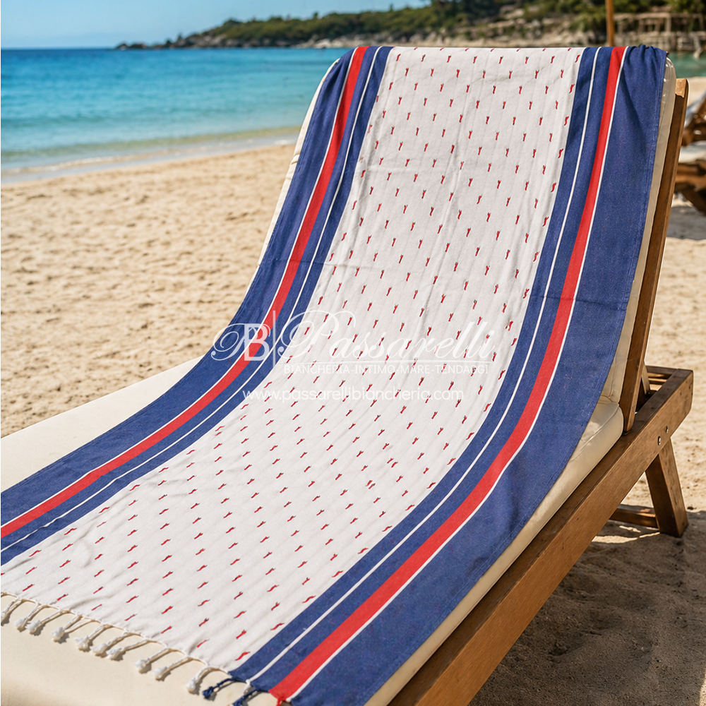 Dandy Telo mare Fouta 100x190cm con Frange - Vari disegni