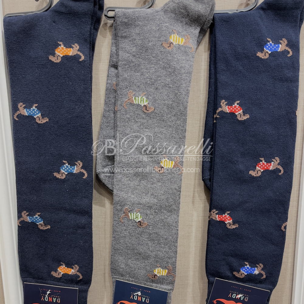 Dandy Confezione 3 Paia Calze Lungo Caldo Cotone Uomo - Varie Fantasie 2410S15
