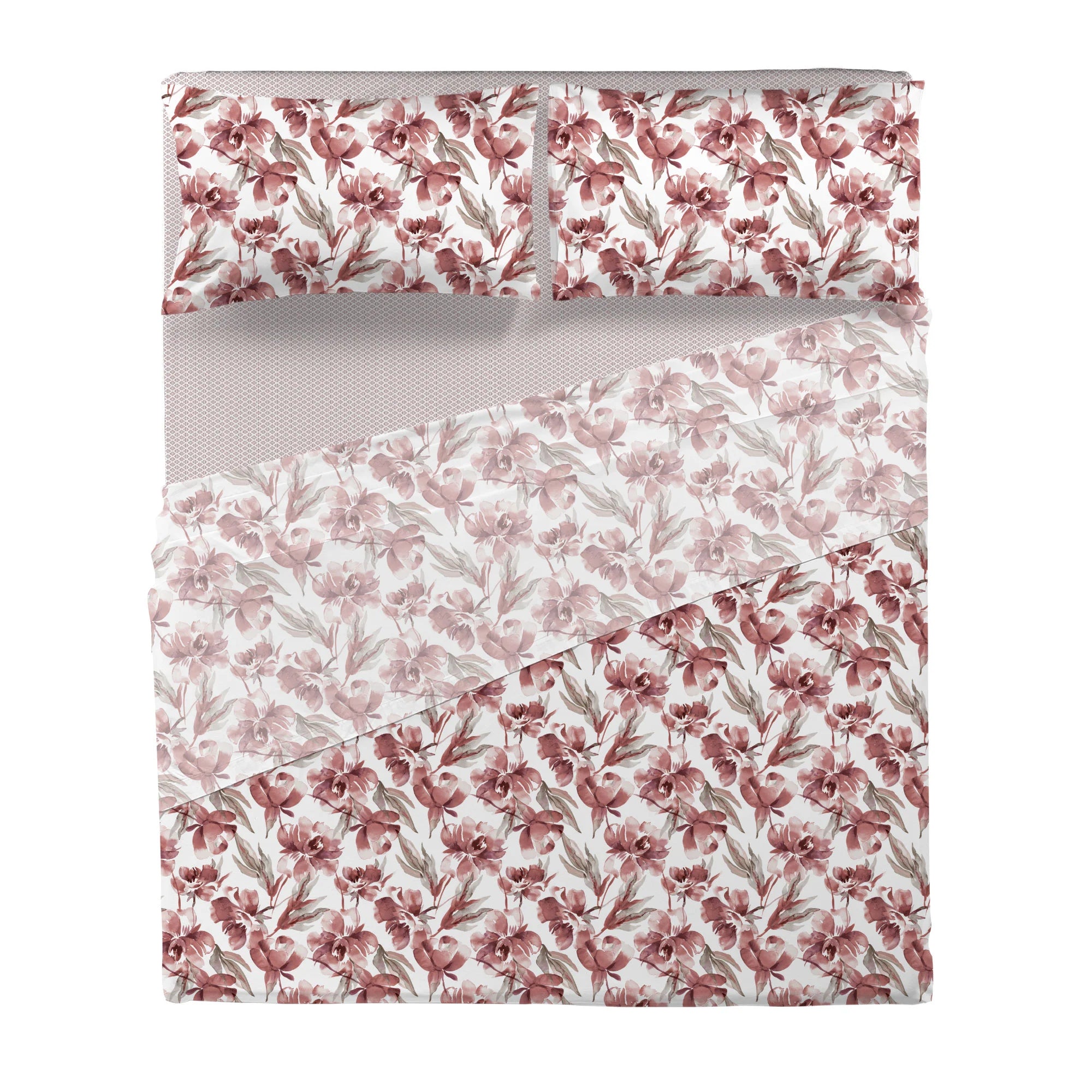 Di Maestro Completo Letto in Puro Cotone Matrimoniale Fleur 2511S38