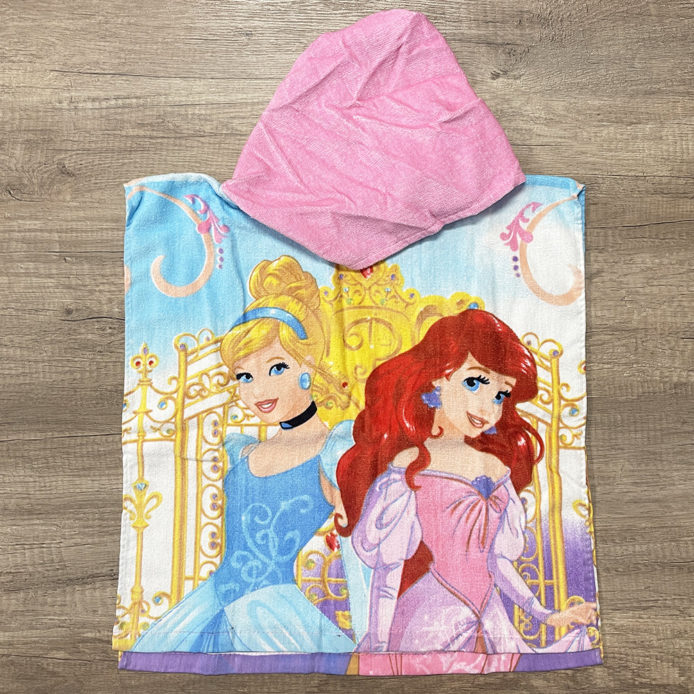 Disney Accappatoio Poncho Principesse Colore Rosa S12