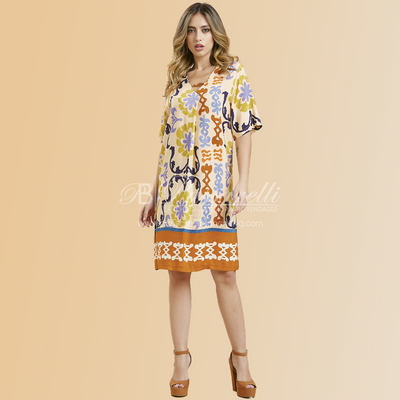 Divas Abito Estivo Maniche Corte in Viscosa A1198 2506S70