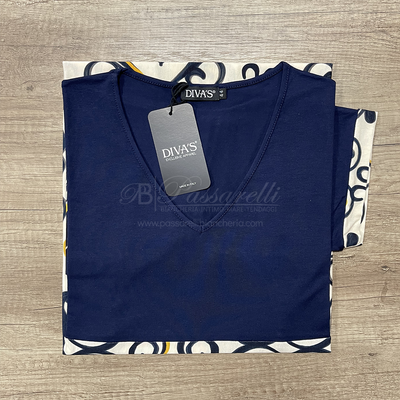 Divas Abito Estivo Maniche Corte in Viscosa V756 2504S52