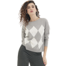 Divas Maglia Invernale Girocollo da Donna Scozzese MG407 2510S76