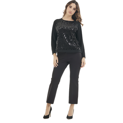 Divas Maglia da Donna con paillettes – Viscosa ed elastan MD437 2510S35