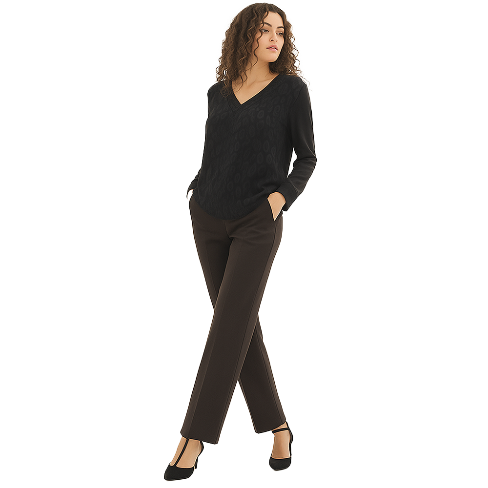 Divas Pantalone Invernale da Donna Dritto/tasche punto milano lux PN64 2510S40