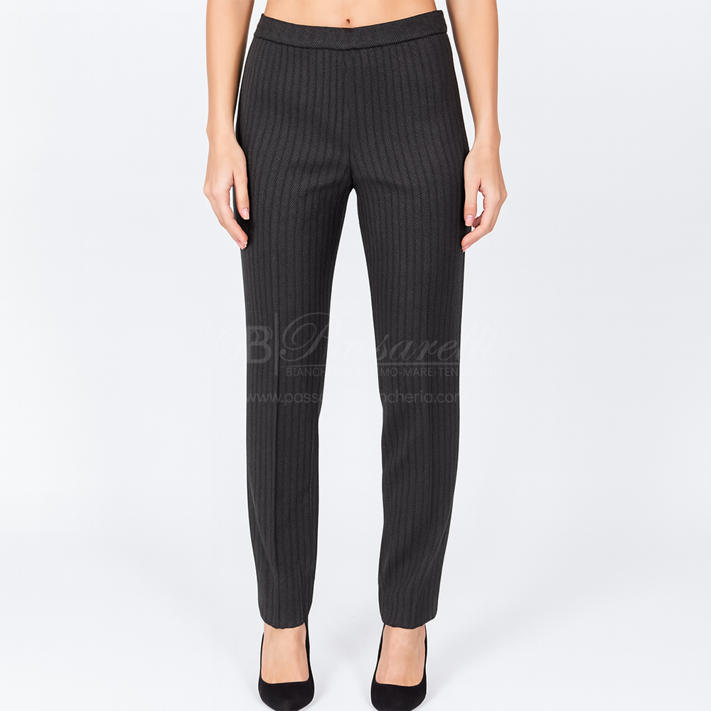 Divas Pantalone Invernale da Donna dritto in viscosa fantasia PN69 1710S43