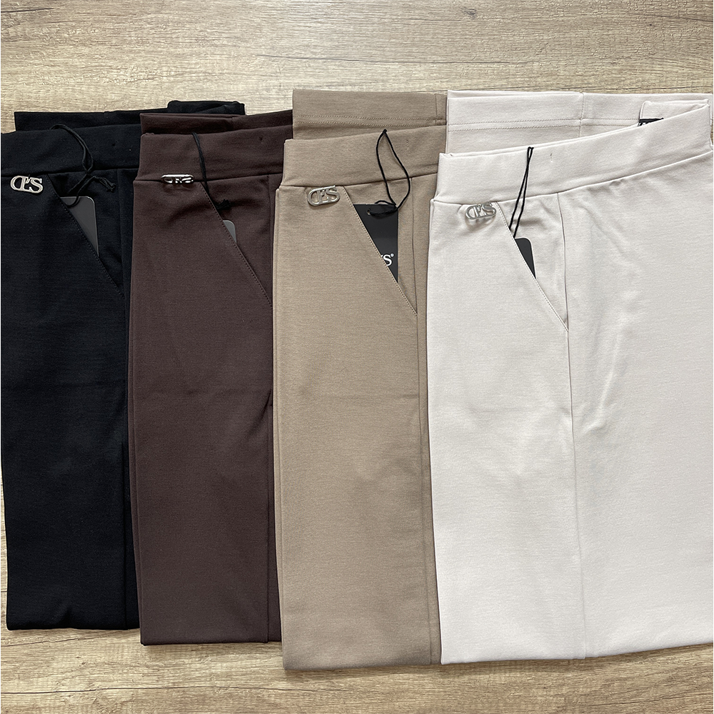 Divas Pantalone Invernale da Donna dritto/tasche punto milano compact PN72 2509S42