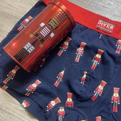 Diver Boxer da Uomo Natalizio Schiaccianoci 48452E S11 - Passarelli Biancheria