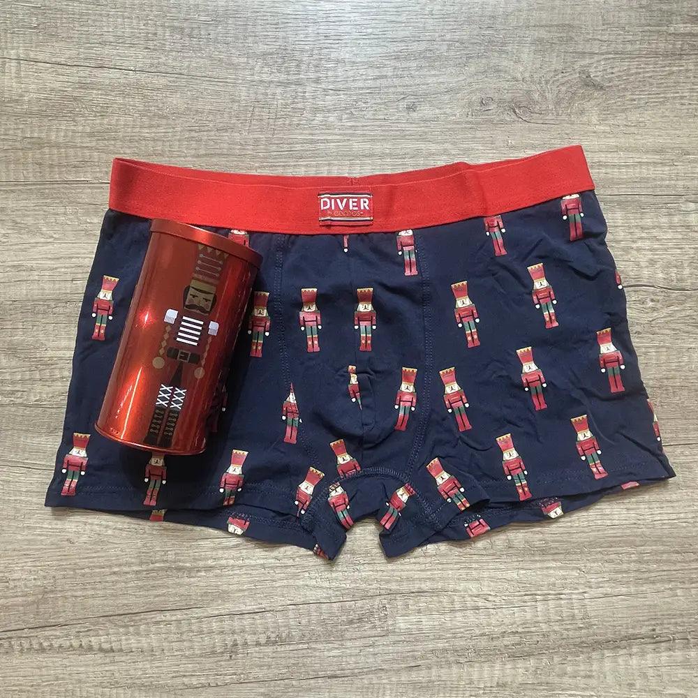 Diver Boxer da Uomo Natalizio Schiaccianoci 48452E S11 - Passarelli Biancheria
