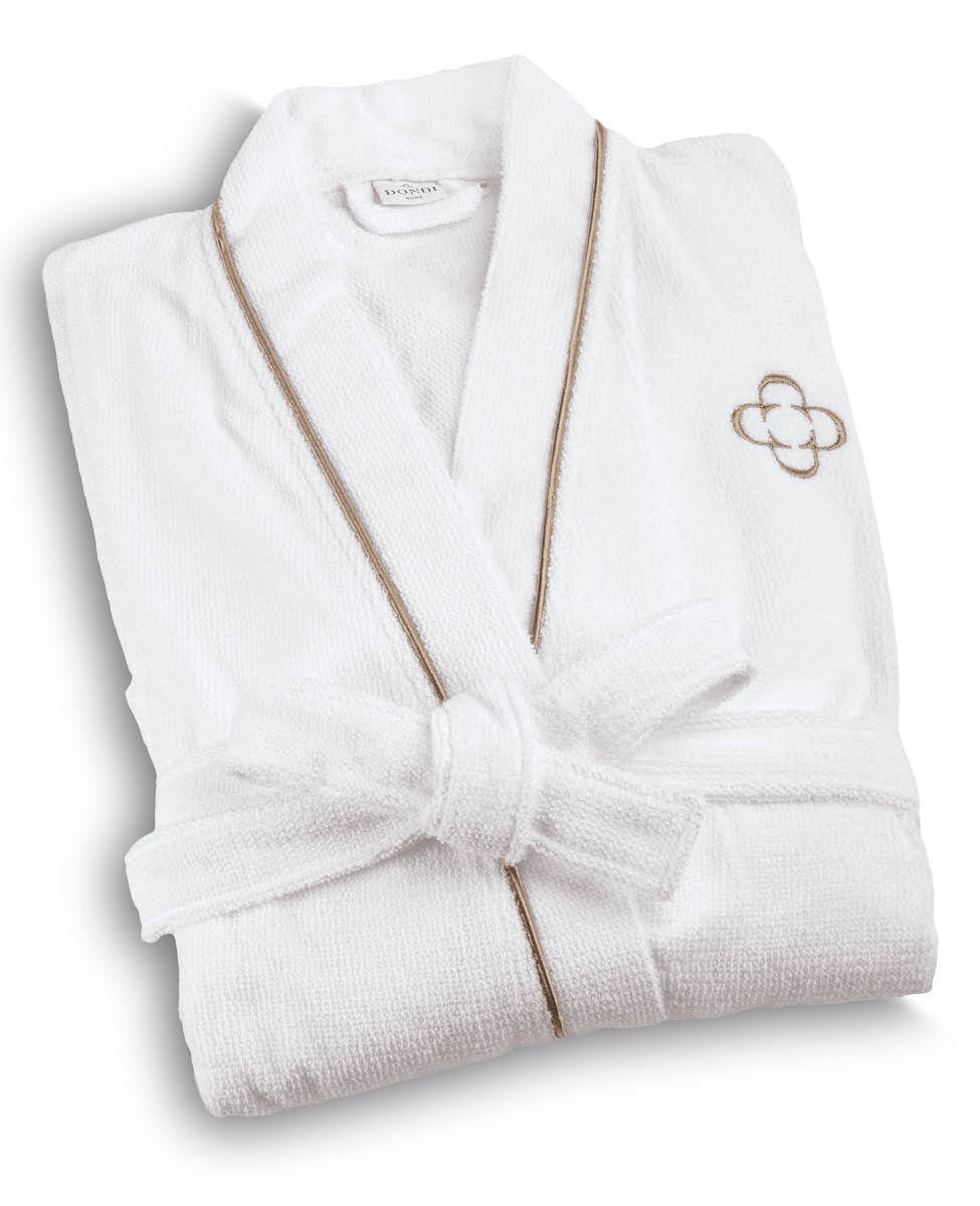 Dondi Home Accappatoio Unisex Spugna Senza Cappuccio AQUA