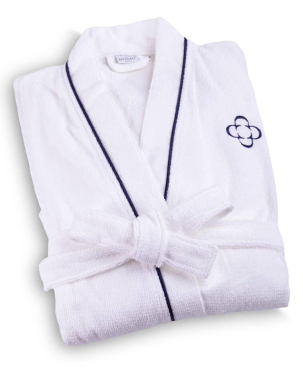Dondi Home Accappatoio Unisex Spugna Senza Cappuccio AQUA