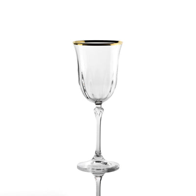Weissestal Servizio di Calici Dovy Optic Gold da 18 pezzi