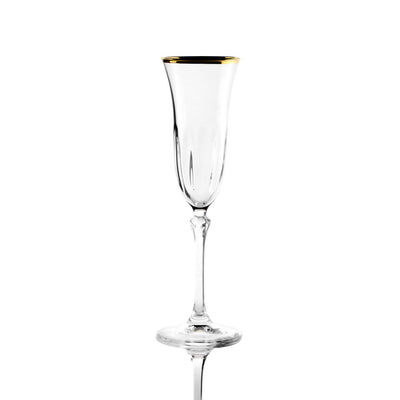 Weissestal Servizio di Calici Dovy Optic Gold da 18 pezzi