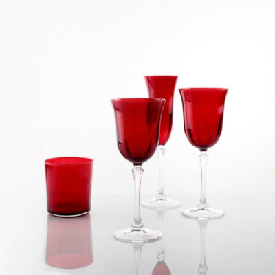 Weissestal Confezione 6 Calici in Vetro Dovy Rubino - Varie