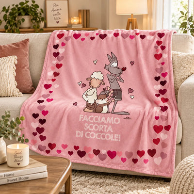 Eic-Pi Happy People Plaid Invernale 130x160cm imbottito Coccole