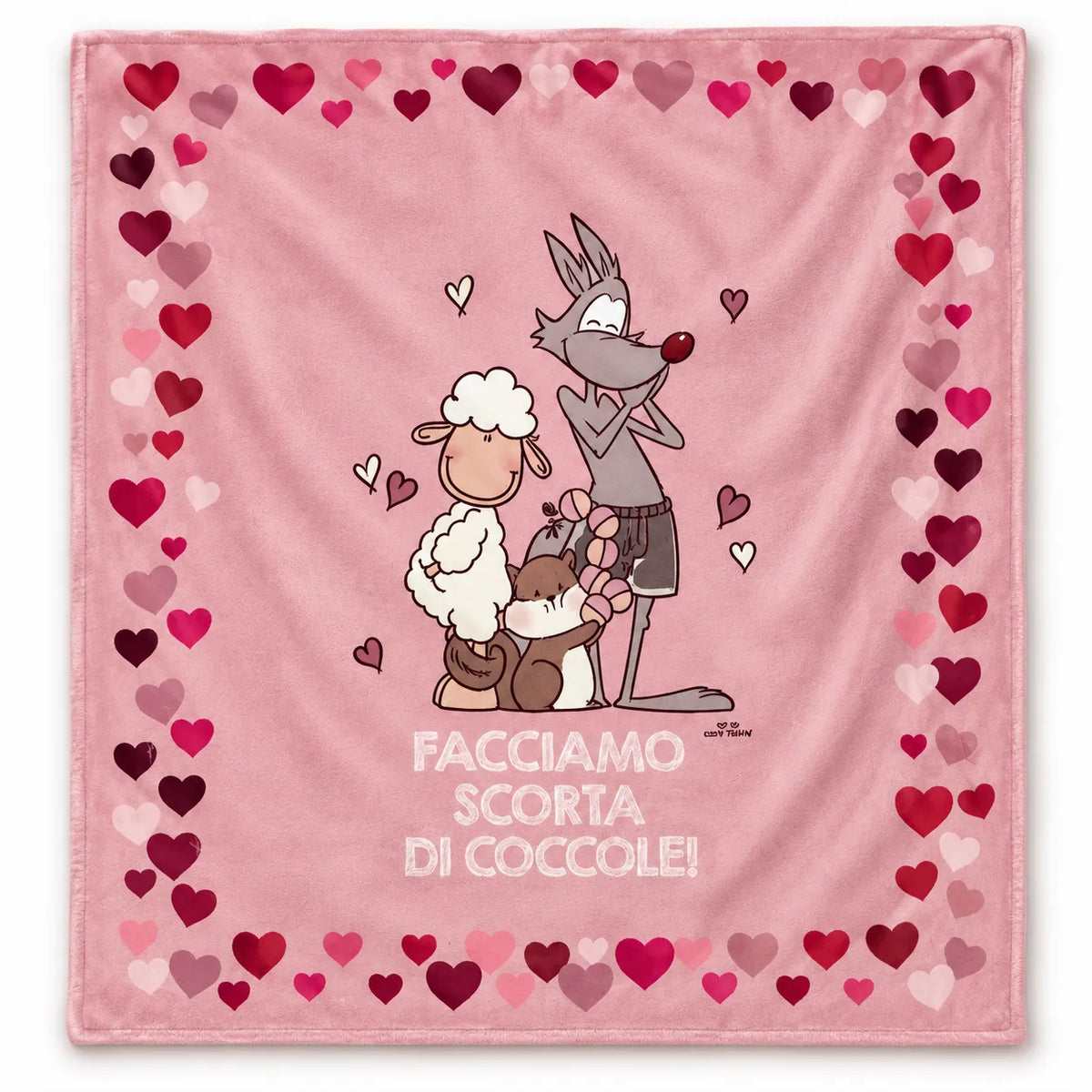 Eic-Pi Happy People Plaid Invernale 130x160cm imbottito Coccole