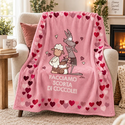Eic-Pi Happy People Plaid Invernale 130x160cm imbottito Coccole