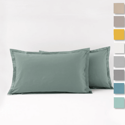 Fazzini Coppia Federe in Raso di Cotone Finissimo Trecento S28 - Passarelli Biancheria