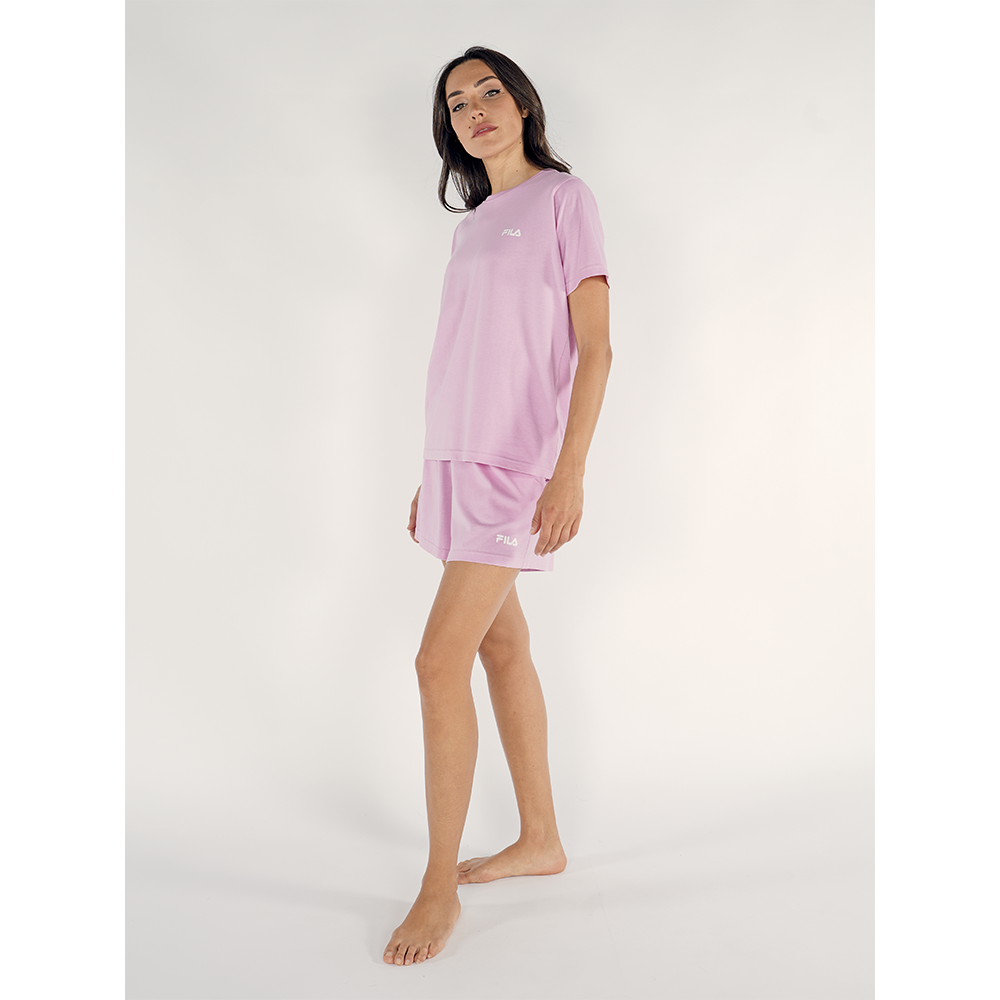 Fila Pigiama Corto da Donna  in cotone Jersey a Maniche Corte FPS4176 S24