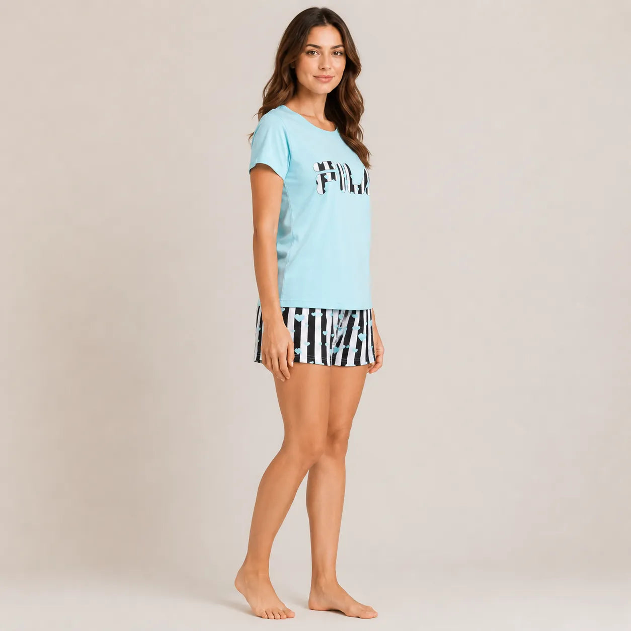 Fila Women's Short Sleeved Summer Pajamas FPS4082 S37 