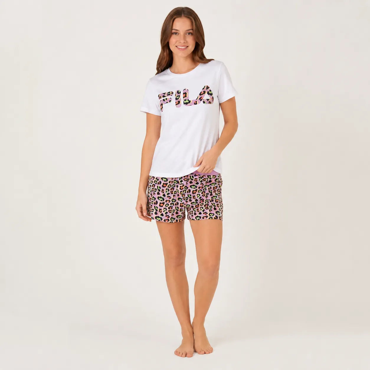 Fila Pigiama Estivo Corto Maniche Corte da Donna FPS4083