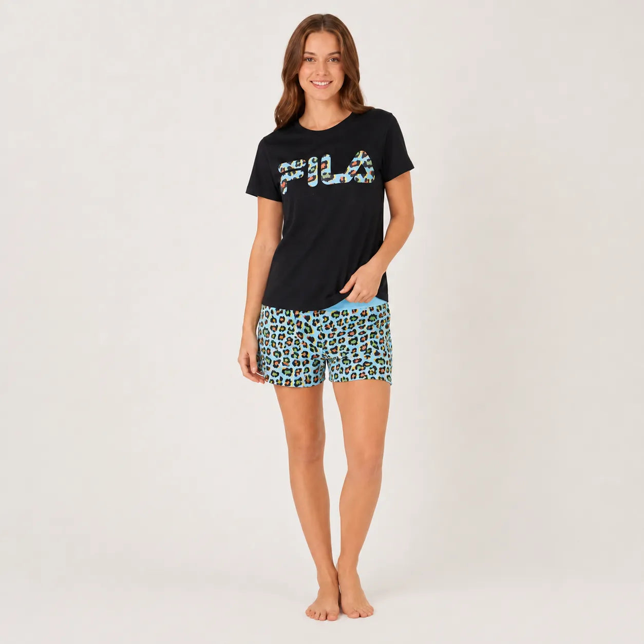 Fila Pigiama Estivo Corto Maniche Corte da Donna FPS4083